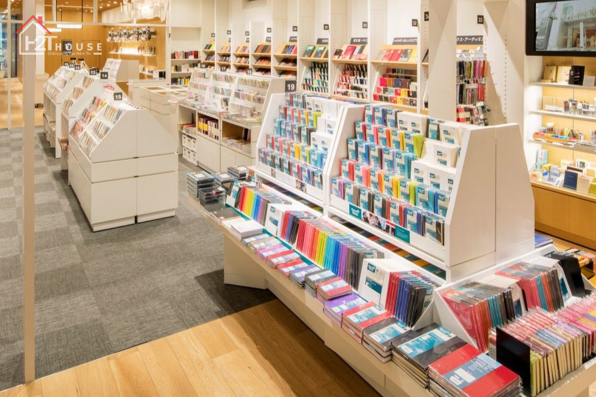 Thiết kế nhà sách, văn phòng phẩm, shop đồ lưu niệm, phòng tranh