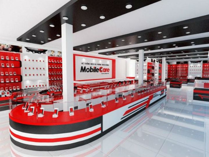 Thiết kế - Thi công showroom máy tính điện thoại